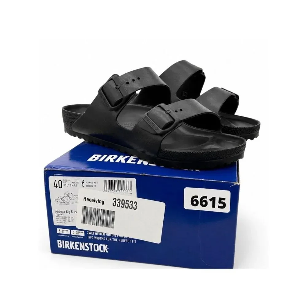 Birkenstock Arizona EVA Black Sandals Men 9 EU 42 Waterproof Slip On